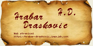Hrabar Drašković vizit kartica